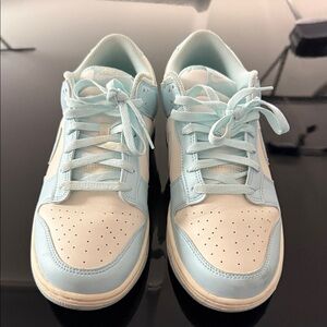 Nike Men’s Sky Blue and White Sneakers